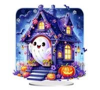 YXWYXWA Pumpkin Monster Dot Diamond Ornements pour Adultes, Diamond Art Painting Home Decoration Ornements de Bureau pour décor de Bureau à Domicile - # Maison hantée à 24