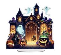 YXWYXWA Pumpkin Monster Dot Diamond Ornements pour Adultes, Diamond Art Painting Home Decoration Ornements de Bureau pour décor de Bureau à Domicile - # Maison de 30 Ans
