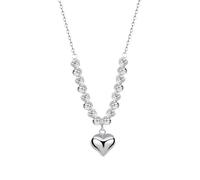 YXWYXWA Silver Necklace Heart, Necklaces for Women Elegant 925 Sterling Silver Pendant Necklaces Adjustable Jewelry for Friend