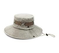 YXWYXWA Spring and Summer Big Brim Washed Denim Fisherman Hat Breathable Basin Hat Outdoor Hiking Fishing Trip Sun Hat