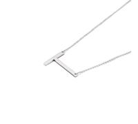 YXWYXWA Stainless Steel Letter Chain Necklace for Women - Long Chain, Lobster Claw Clasp, Gift Option A-Z Jewelry for Birthday Parties