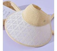 YXWYXWA Summer Empty Visor Cap Women Wide Brim Ponytail Hat Lady Staw Hat Outdoor Discoloration Beach Hat Sport Sunshade Cap