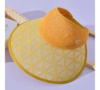YXWYXWA Summer Empty Visor Cap Women Wide Brim Ponytail Hat Lady Staw Hat Outdoor Discoloration Beach Hat Sport Sunshade Cap