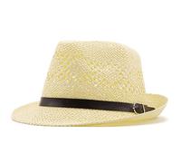 YXWYXWA Summer Men Fedora Hats for Women Sun Hats Wide Brim Summer Visor Cap Solid Jazz Hat Beach Cap Sombrero