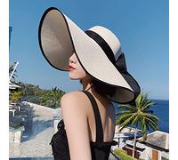 YXWYXWA Summer Straw Hat Ladies Beach Seaside Travel Holiday Sun Protection Big Eaves Fisherman
