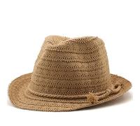 YXWYXWA Summer Women Hollow Sun Hats Sweet Tassel Balls Men Hats Girls Vintage Beach Panama Hats Jazz Fedoras