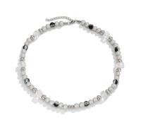 YXWYXWA Titanium Steel Chain Necklace with Bead and Lobster Claw Clasp, Men's Jewelry for Daily Wear - 20 inches