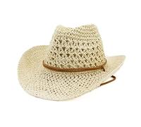 YXWYXWA Western Cowboy Hat Ladies Men's Summer Hat Beach Hat Outer Sunshade Wide Brim Hat Sunshade Jazz Hat
