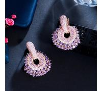 YXWYXWA Women Use Cubic Zirconium Crystal to Grow Earring, with Blades on The Long Side, Halloween Party Jewelry, Gifts.