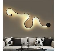 YXXHM- Applique murale moderne en forme de serpent blanc chaud lampe à LED salon couloir allée applique murale décorative lampe de chevet acrylique