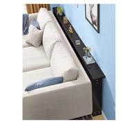 YXXSDP étagère arrière du canapé Étagère arrière de canapé Fine avec Accessoires, Peu encombrante derrière la Table de canapé, Console en Bois à Assemblage Facile(Black,150x20x65cm/59.1x7.9x25.6in)