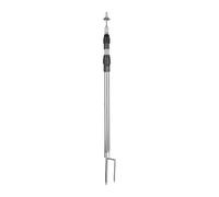 YXXSDP Poteau télescopique à Planter Voile d’ombrage, mât auvent INOX | Pratique et détachable, avec capuchon de protection contre la foudre, pour le jardin et les potagers de ferme