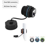 YXY - connecteur réseau RJ45 IP68, montage sur panneau en alliage de zinc, Ethernet double taille M20/M23 CAT5E/CAT6/CAT6A, connecteur de fil étanche M23-CAT6