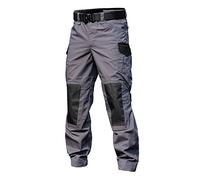 YXYECEIPENO-Motorcycle pants Pantalon Tactique Extérieur Ateliers for Hommes 600D Tissu En Nylon À Gratter/Gratter Paquet Pantalon De Travail Occasionnel (Color : Gray, Size : L)