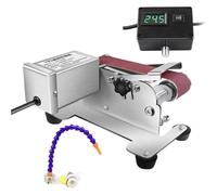 YXYLJOZ Affûteuse de Couteaux électrique 350 W pour Utilisation à Sec et à l;Eau, avec Papier de Verre et Ponceuse à Bande étanche Automatique pour Usage Domestique.