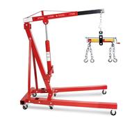 YXYLJOZ Élévateur de Grue d'atelier de nacelle élévatrice Pliante de 2 tonnes, élévateur de Moteur Mobile, Levier de Levage de Moteur pour Le Chargement de l'élévateur de Moteur