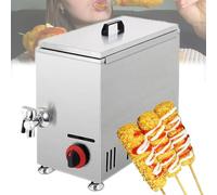 YXYLJOZ Friteuse à Corn Dogs, friteuse Professionnelle, Machine à fabriquer des bâtonnets de Hot-Dog au Fromage, friteuse à gaz pour Restaurants. (GasType)