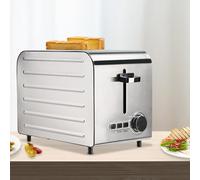 YXYLJOZ Grille-Pain entièrement Automatique en Acier Inoxydable, Fentes Extra Larges, 7 Niveaux de brunissage, idéal pour Un Usage Domestique et Commercial (2 PCS)