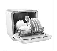 YXYLJOZ Lave-Vaisselle Mini Automatique entièrement Automatique pour Usage Domestique, Lavage par pulvérisation rotative tridimensionnelle, contrôle Tactile, Nettoyage à Un Bouton.