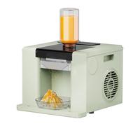 YXYLJOZ Machine à Glace pilée Professionnelle 60 kg/24 h, 280 W, Machine à Granita électrique, Acier Inoxydable, broyeur à Glace Automatique avec Panneau de Commande (Green)