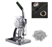 YXYLJOZ Machine à œillets, Outil de Pose d;œillets Robuste avec poignée, kit de Presse Manuelle avec 1000 œillets métalliques pour Drapeaux, Ceintures et bannières (12mm)