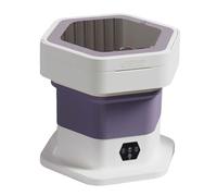 YXYLJOZ Machine à Laver Pliable, Machine à Laver Portable Mini avec Panier de Drainage, lumière Bleue, poignée cachée, 3 Modes de contrôle Tactile Intelligent (Purple)
