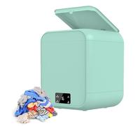 YXYLJOZ Machine à Laver Portable, Lave-Linge Mini Automatique, Affichage du Temps de Lavage en Mode Double, Nettoyage Automatique du Tambour pour sous-vêtements et Chaussettes (Mint Green)