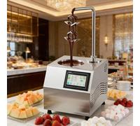 YXYLJOZ Machine à tempérer Le Chocolat Industrielle - Écran Tactile Intelligent, contrôle de température à Deux Zones, Table vibrante, pour boulangeries, Lignes de Production de Chocolat