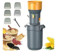 YXYLJOZ Moulin à Grains électrique Haute Puissance 1300W, pour blé, maïs et céréales, 5 Modes de Filtration Polyvalents pour Usage Domestique et agricole