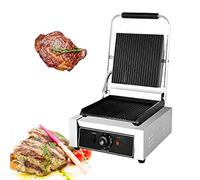 YXYLJOZ Plaque de Cuisson électrique en Acier Inoxydable - Plaque chauffante antiadhésive Robuste pour Usage Domestique et Professionnel, Gril de comptoir réglable pour des résultats de Cuisson (E)