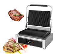 YXYLJOZ Plaque de Cuisson électrique en Acier Inoxydable - Plaque chauffante antiadhésive Robuste pour Usage Domestique et Professionnel, Gril de comptoir réglable pour des résultats de Cuisson (B)