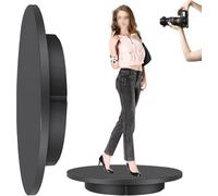 YXYLJOZ Présentoir Rotatif motorisé, Plateau tournant électrique à 360°, Plateforme rotative Automatique supportant Jusqu;à 100 kg pour la Photographie et la présentation vidéo (Black)
