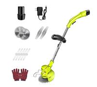 YXYLJOZ Tondeuse à Gazon sans Fil 24V avec tête rotative réglable - 3 capacités de Coupe, désherbeur électrique pour pelouse, Jardin et arbustes