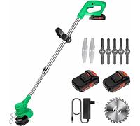 YXYLJOZ Tondeuse à Gazon sans Fil à Batterie Lithium avec désherbeur Rotatif, Petite Tondeuse à Gazon Portable pour la Maison avec Fonction de désherbeuse électrique sans balais