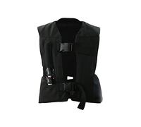 YXYMOTEFLY Gilet Airbag Équestre Enfant Taille Réutilisable Et Ajustable ÉQUIPEMENT DE Conduite for Les 4 Saisons Gilet Airbag Moto avec Protection Dorsale (Color : Nero, Size : S)