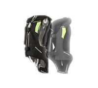 YXYMOTEFLY Gilet D'airbag De Moto Veste Cycliste Ajustable Réfléchissante Plusieurs Airbags Convient Aux Hommes/Femmes/Jeunes Adultes Dirt Bike Gear (Color : Nero, Size : M)