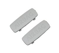 YXYOZMD Lot de 4 emblèmes de Garniture de Pilier ABC pour airbag Beige, pour CC, Golf, Passat, Polo, Touran, 5G0853437, 1K0853437, 3C0853437(Gray 4Pcs)