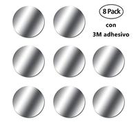 YXYP Lot de 8 Films métalliques adhésifs de Rechange très Fins en métal pour Support de téléphone Portable Voiture magnétique