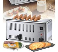 YXYSSMDGHY 6 Grille-Pain De Tranche, Comptoir Grille-Pain en Acier Inoxydable 2500w, Grille-Pain Commercial, Outil De Fabrication De Pain à La Machine à Pâtisserie électrique