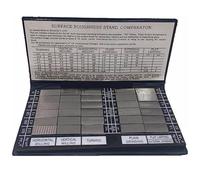 YXYSSMDGHY Bloc étalon Métrique, échantillon De Comparaison De Rugosité De Surface, échantillon pour Carnet, 30 Blocs, échantillon De Rugosité De 0,05 à 12,5 Mm,Comparateur De Finition Surface