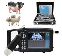 YXYSSMDGHY échographe Vétérinaire, Appareil D'échographie pour Porcs Et Moutons, échographie Vétérinaire B, avec Sonde 3,5 MHz Et Panneaux 4 Couleurs, Test De Gestation pour Porcs Et Moutons