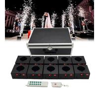 YXYSSMDGHY Fontaine à étincelles Froides, Système De Tir De Feux d'artifice, Télécommande sans Fil, Contrôleur De Feux d'artifice pour Mariage, Scène, Concert, 10 Pièces