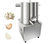 YXYSSMDGHY Machine à éPlucher L'Ail 50 Kg/H (30 X 37 X 62Cm), éPlucheur D'Ail Pneumatique + Sac en Filet, SéParateur D'Ail éLectrique Commercial en Acier Inoxydable, pour Restaurants, Barbecues
