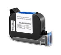 YXZKJZJ Cartouche d'imprimante à Jet d'encre Portable, 12.7mm, séchage Rapide, solvant imperméable, Encre Noire, 1/2/3/5 pièces Séchage Rapide pour l'étiquetage et Le Codage(2PCS)