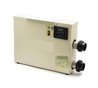 YXZKJZJ Chauffe-Eau de Piscine de 5,5 KW à 11 KW avec écran Tactile numérique, Pompe à Chaleur for piscines Hors Sol et creusées, for Spa, détente et baignoires Chauffage Efficace(15KW 220)