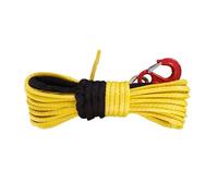 YXZKJZJ Corde de treuil synthétique 10 mm x 30 m avec Crochet, kit de Sangles de remorquage Tout-Terrain Robustes Forte capacité(Yellow)