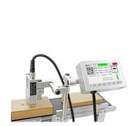 YXZKJZJ Imprimante À Jet d'encre en Ligne 25.4mm, Ligne, Code QR, Machine De Codage d'impression Automatique avec Cartouche d'encre De 42ml Grande Compacité(Only 12.7mm Printer)