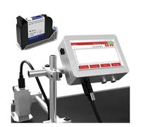 YXZKJZJ Imprimante à Jet d'encre Thermique 150Pro 12,7 mm, Impression en Ligne, Codes-Barres QR, numéros de lot, Logos, Date d'expiration Séchage Rapide pour l'étiquetage et Le Codage(with 1 Ink)