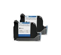 YXZKJZJ Imprimante à Jet d'encre Thermique Portable 25.4mm, Cartouche d'encre à solvant à séchage Rapide, Encre Noire Non chiffrée Séchage Rapide pour l'étiquetage et Le Codage(2PCS)