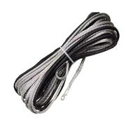 YXZKJZJ Kit de câble de treuil synthétique for Voiture, 5 mm x 15 m, 2,5 t, Robuste, for remorque, VTT, UTV, Tout-Terrain Forte capacité(Gray)